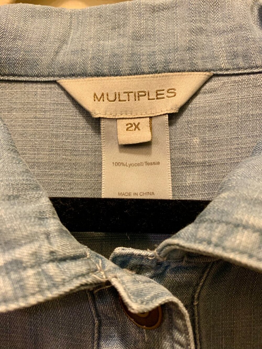 Multiples Women's Shirt size 2X Fun Fringe Super Comfy NWT - Picture 2 of 5